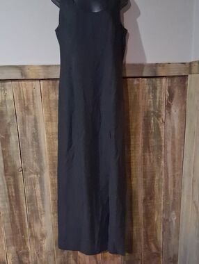 HUE Black Maxi Sleeveless Slip Dress
